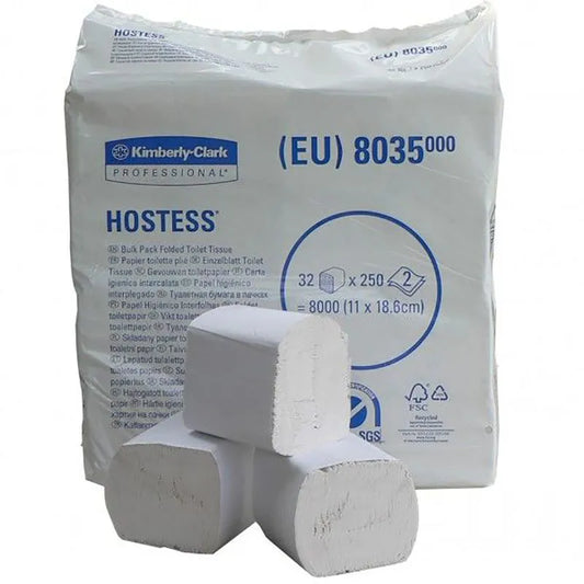 Hartie igienica Hostess Bulk Pack Kimberly Clark 8035, 2 straturi, 32 pachete/bax